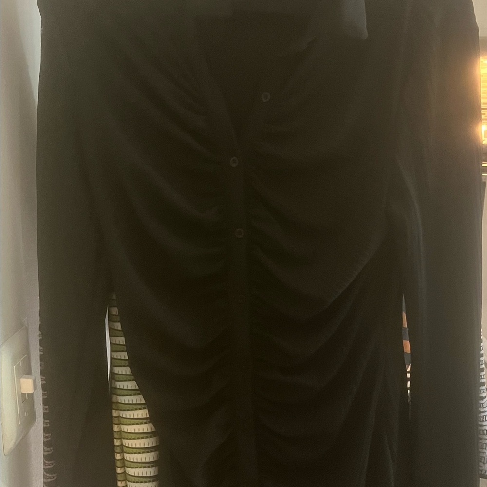 SHEIN Black Long Sleeve Dress